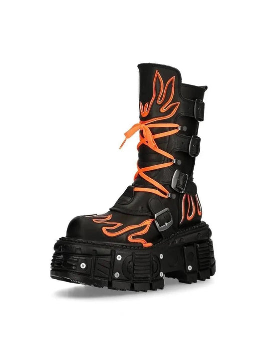 2024 New Women Versatile Retro Dark Punk Style Motorcycle Boots - LiveTrendsX