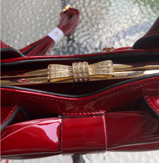 Large Capacity Patent Leather Women Handbags