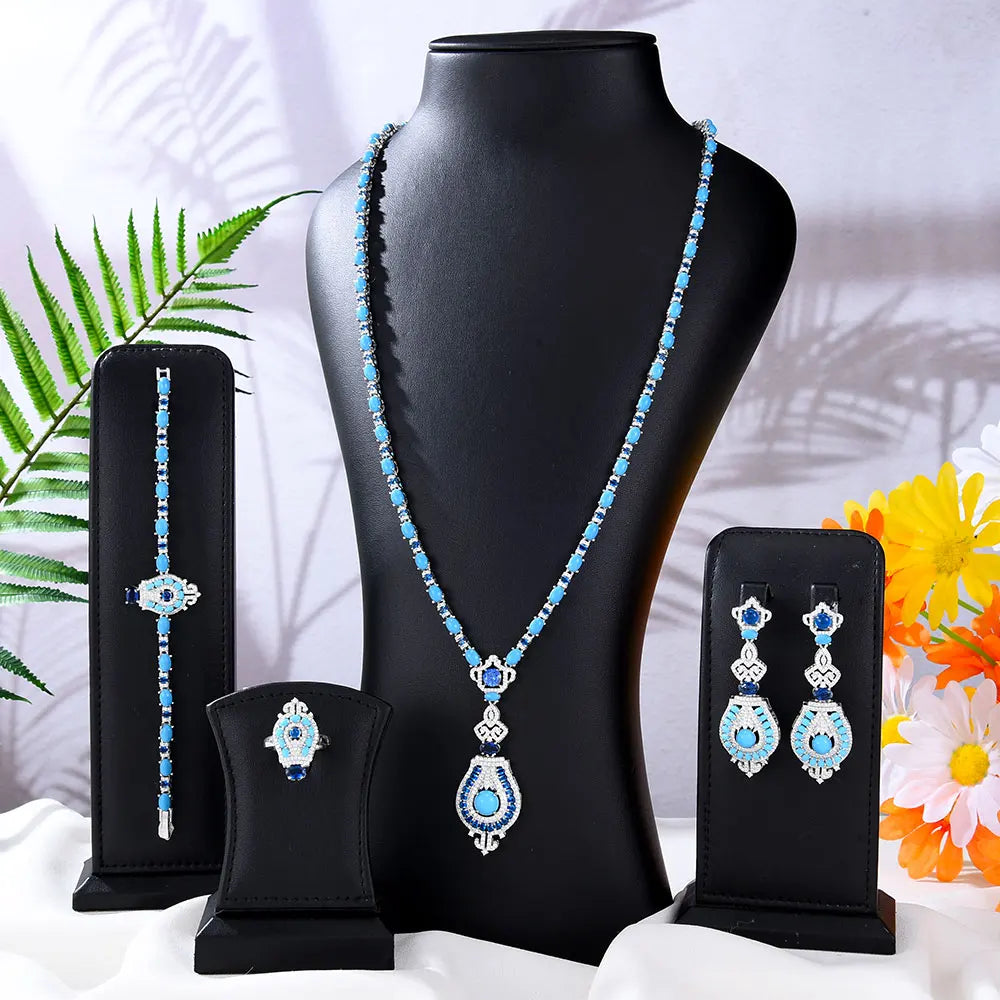 Turquoise Bridal Jewelry Set