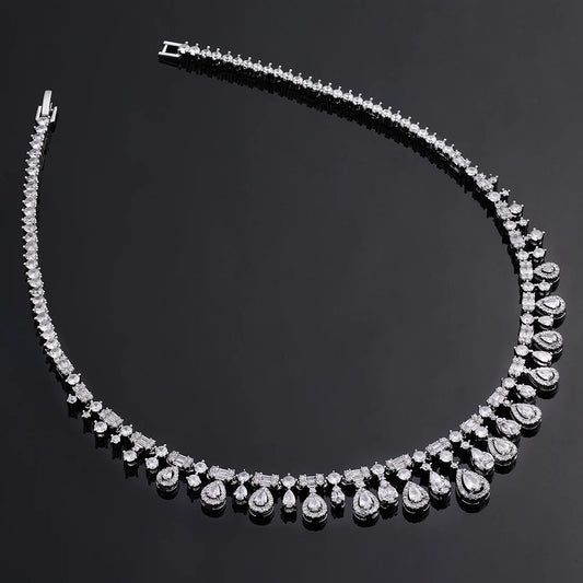 4-piece Ring Cubic Zirconia Bridal Wedding Jewelry Set, Dubai Nigeria Crystal Wedding Jewelry Set