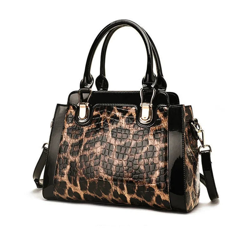 Alligator Women Handbags European Designer Leather Ladies Shoulder Bags Female Girl Crossbody Bag