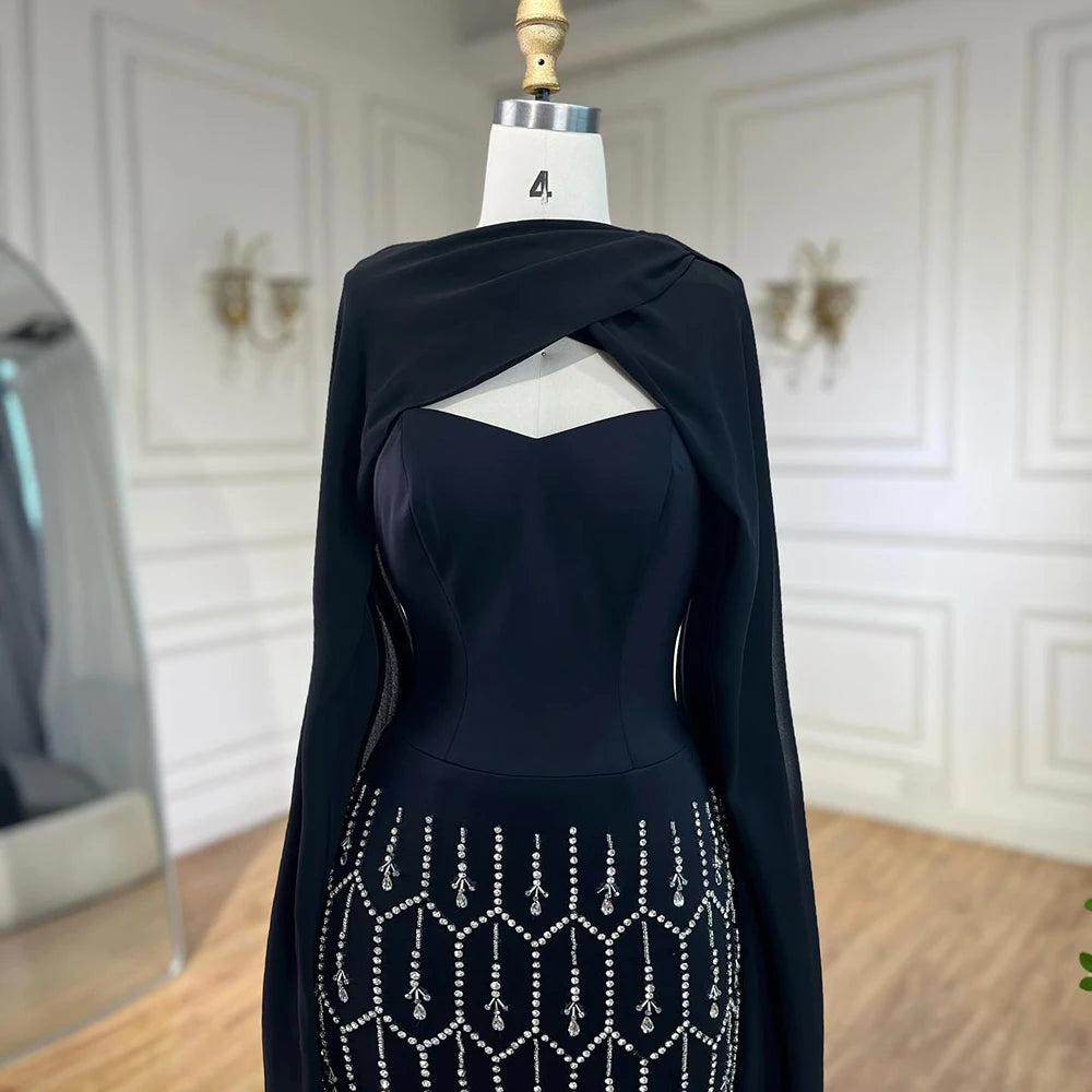 Ankle-Length Mermaid Party Dress with Beading and Feathers – Sleeveless Square Neck Tulle Gown