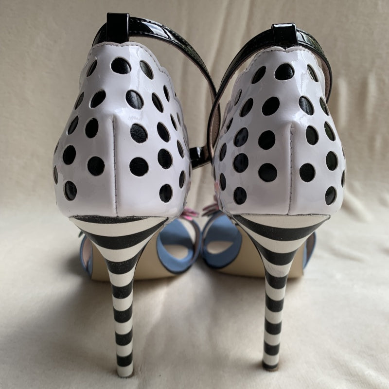 Women Fashion Polka dot Sandals Multicolor Flowers