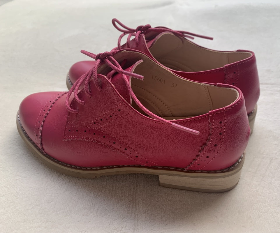 レディース レザー フラット カジュアル オックスフォード シューズ ローファー