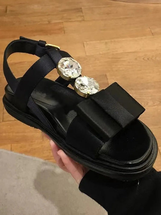 Diamond Vintage Gladiator Silk Sandals for Women Plus Size - LiveTrendsX