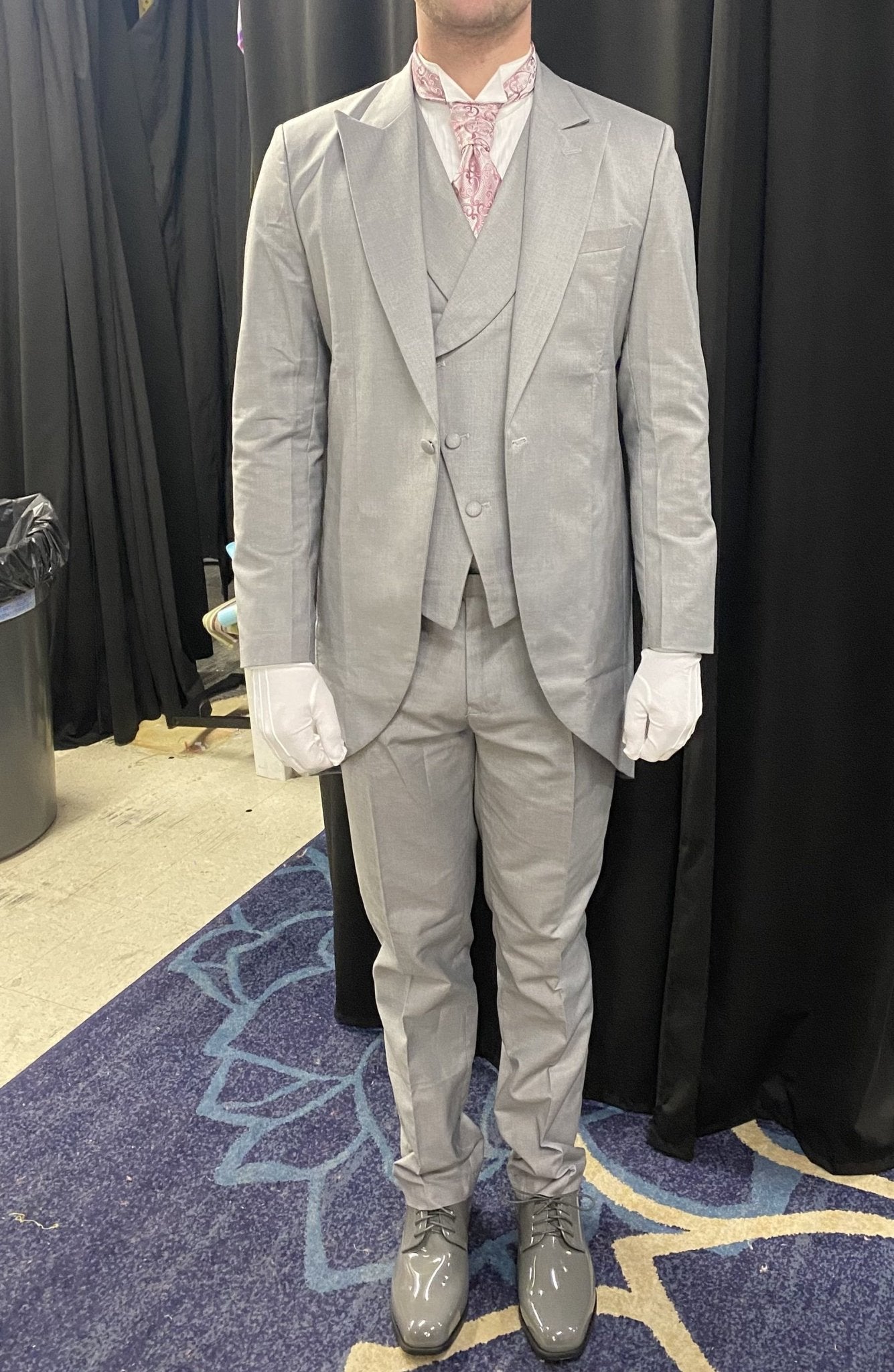 Gray Wedding Men Tail Coat 3 Piece Groom Tuxedo Suits - LiveTrendsX