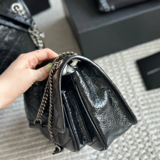 Luxury Designer Burst Leather Small Crossbody Bag & Fashion Casual Backpack - LiveTrendsX