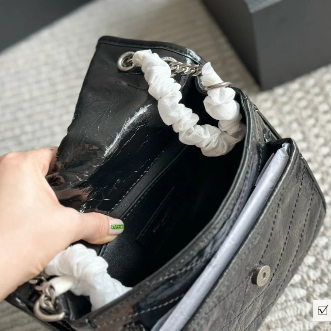 Luxury Designer Burst Leather Small Crossbody Bag & Fashion Casual Backpack - LiveTrendsX