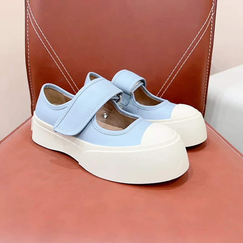 New Big Head Flat Shoes Women's Colorful Chunky Causal Shoes - LiveTrendsX