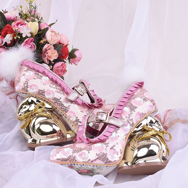 Whimsical Bunny - Heel Mary Janes - LiveTrendsX