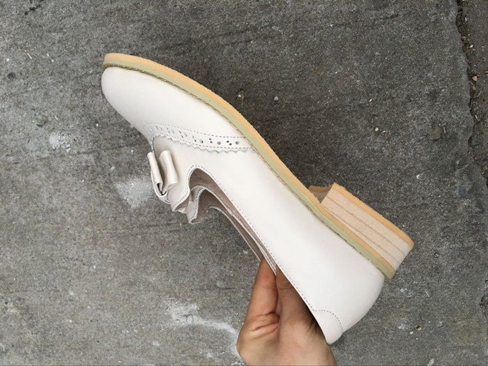Women’s Cream Loafers with Bow Detail - LiveTrendsX