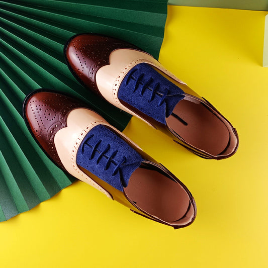 Genuine Leather Oxford Shoes Loafers For Women