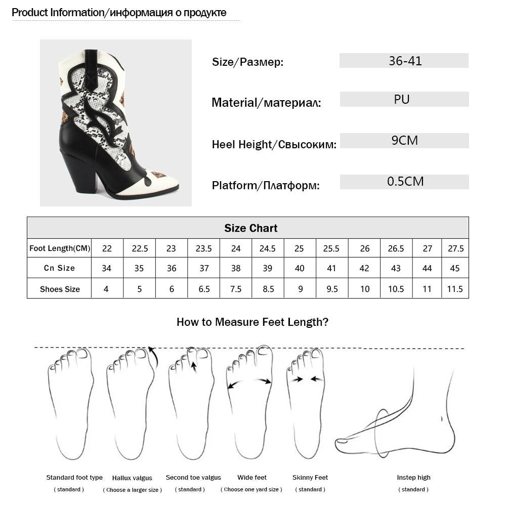 Autumn New Retro PU Leather Ankle Boots Woman Pointed Toe Microfiber Mixed Color Low Heel Boots Women Cowboy Boots Femme - LiveTrendsX