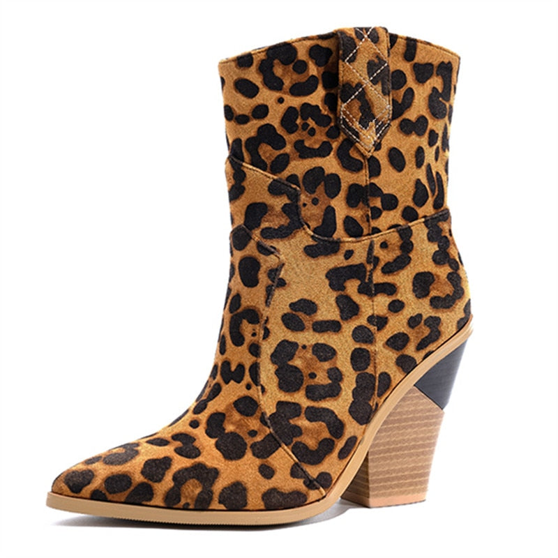 Size 34-46 New Brand ankle boots for women thick high heels ladies autumn winter boos gold silver fashion women boots - LiveTrendsX