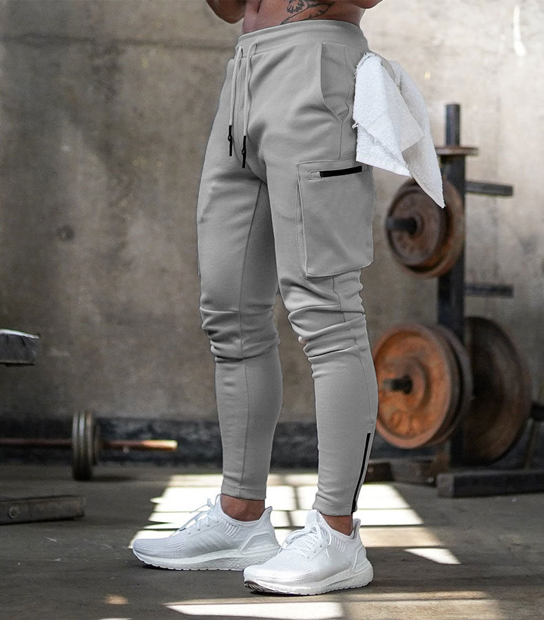 Men's jogging pocket design sweatpants New cotton camouflage men's fitness multi-pocket jogging pants fashion training suit - LiveTrendsX