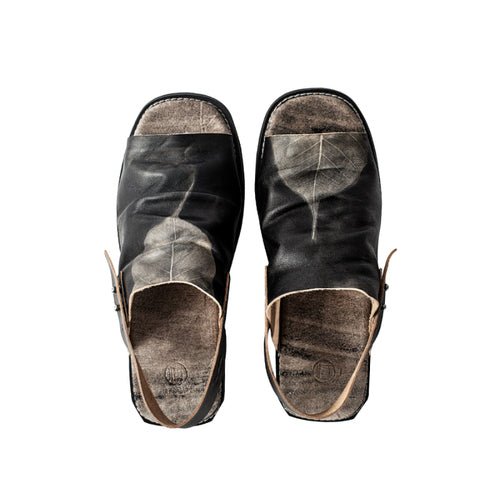 Custom cowhide slip - on sandals for men and women - LiveTrendsX