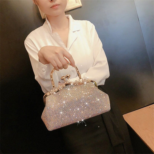 Diamond - encrusted ladies banquet rhinestone small bag - LiveTrendsX