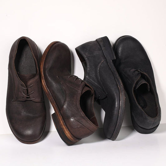 Handmade Leather Sole Round Toe Trend Casual Shoes - LiveTrendsX