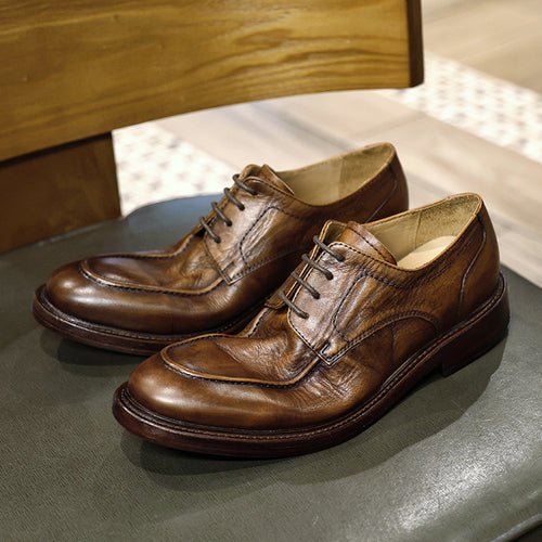 Handmade Leather Sole Vintage Casual Leather Shoes - LiveTrendsX