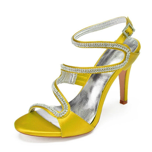 High Heels Crystals Wedding Sandals Open Toe - LiveTrendsX