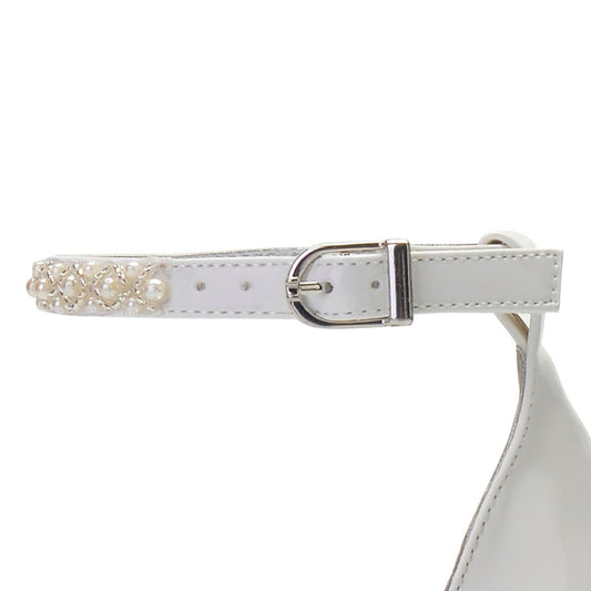 High Heels PU Pearls Wedding Sandals Shoe for Bride - LiveTrendsX