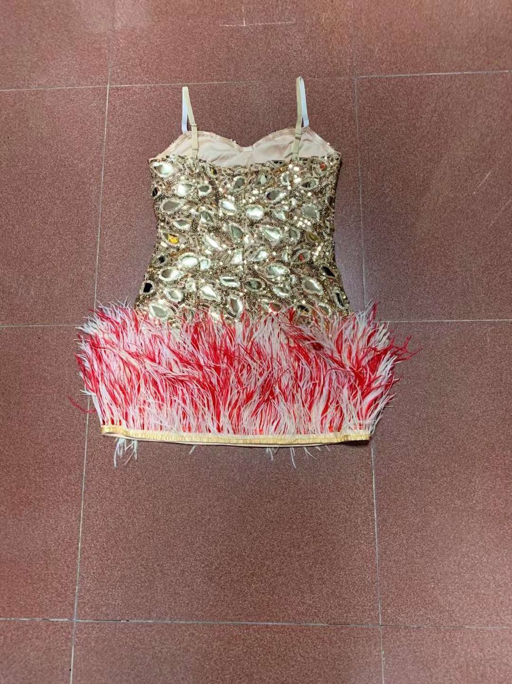 High Neck Feathers Short Prom Luxury Mini Dresses - LiveTrendsX