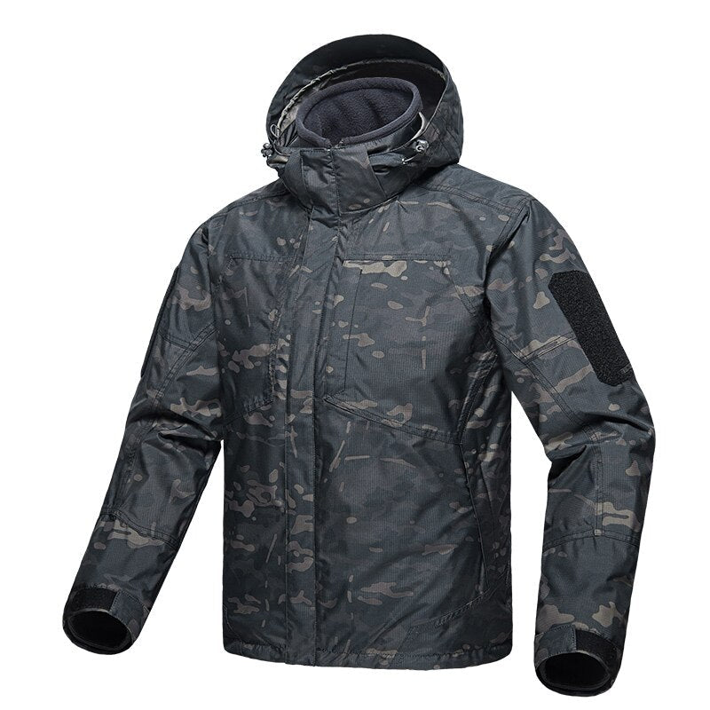 Men Windbreaker Waterproof Hoodie Clothes Outdoor Tactical Military Jacket - LiveTrendsX