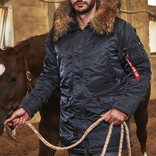 Men winter standard jacket classic for extreme cold weather waterproof coat - LiveTrendsX