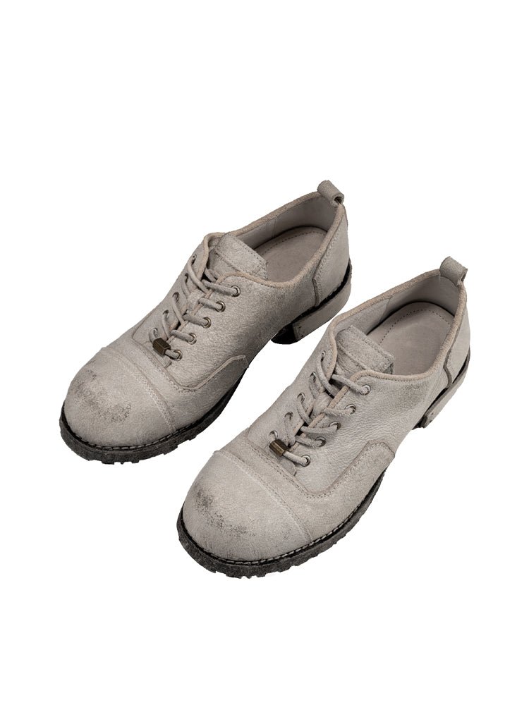 Men's and women's oxford three break leather shoes - LiveTrendsX