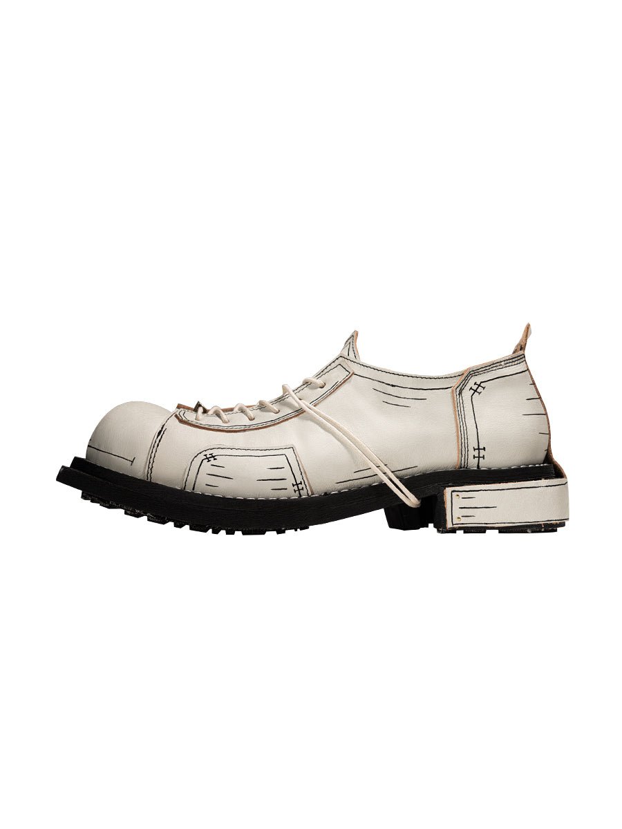 Men's and women's two - dimensional design leather shoes - LiveTrendsX