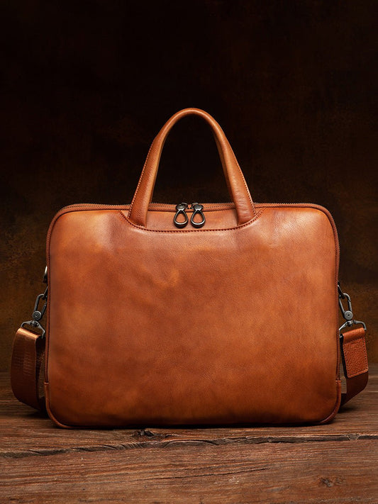 Men's bag business retro men's handbag - LiveTrendsX