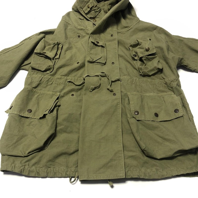 Military Style Loose Multi Pocket Women and Men Jacket Outerwear Coats - LiveTrendsX