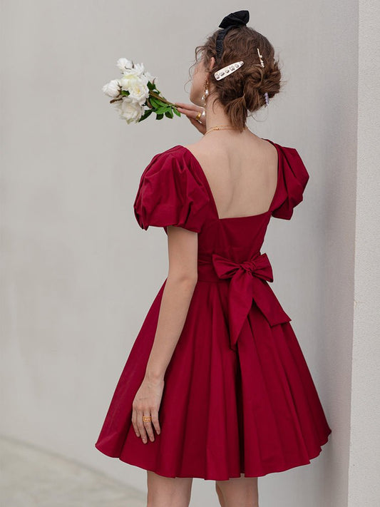 Mitzvah girls red engagement dress - LiveTrendsX