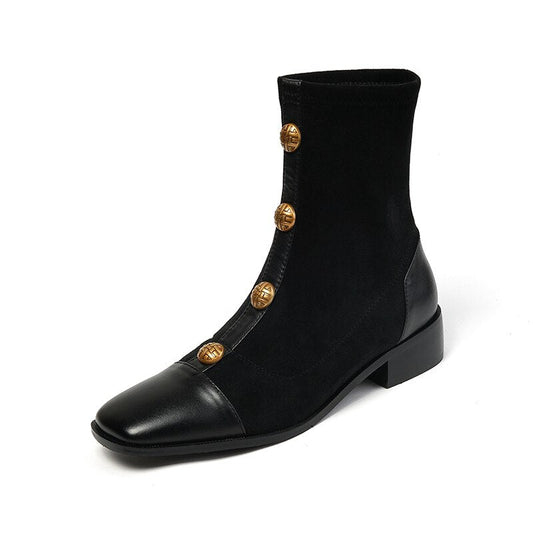 new autumn and winter Women ankle boots metal skinny boots - LiveTrendsX
