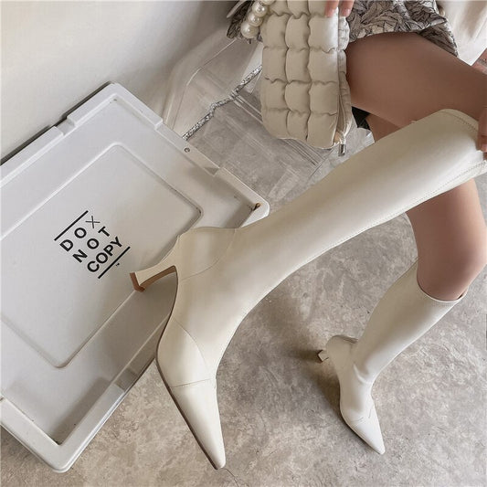 new Autumn and winter Women knee - high boots Microfiber stretch boots - LiveTrendsX