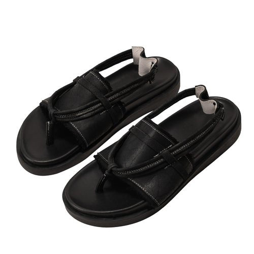 Niche design retro flip flops handmade shoes for men - LiveTrendsX