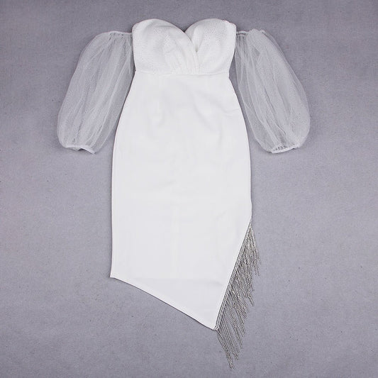 Off Shoulder Ladies Celebrity Party Dresses - LiveTrendsX