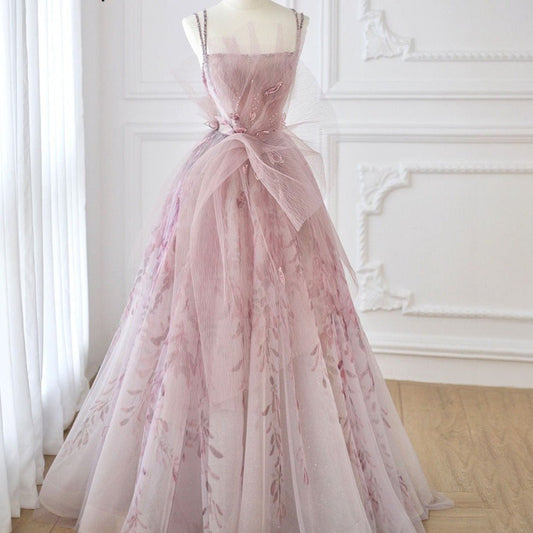 Pink Sexy A - Line Evening Dresses Gowns - LiveTrendsX