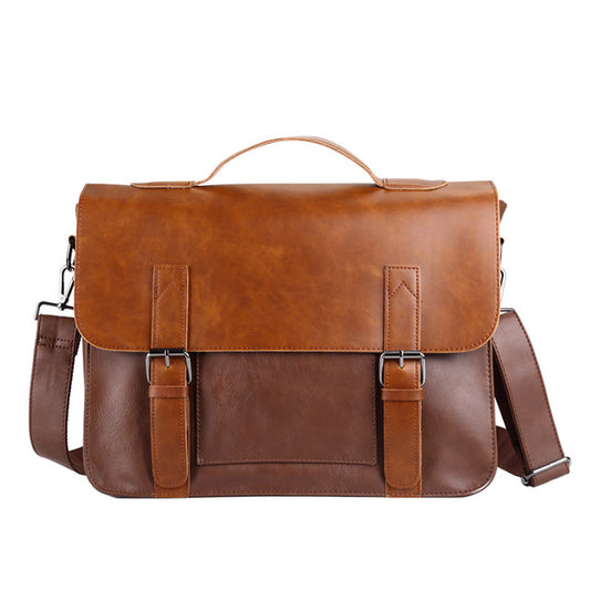 Bag men's Leather briefcase Male man laptop bag natural Leather for men Messenger bags men's briefcases - LiveTrendsX