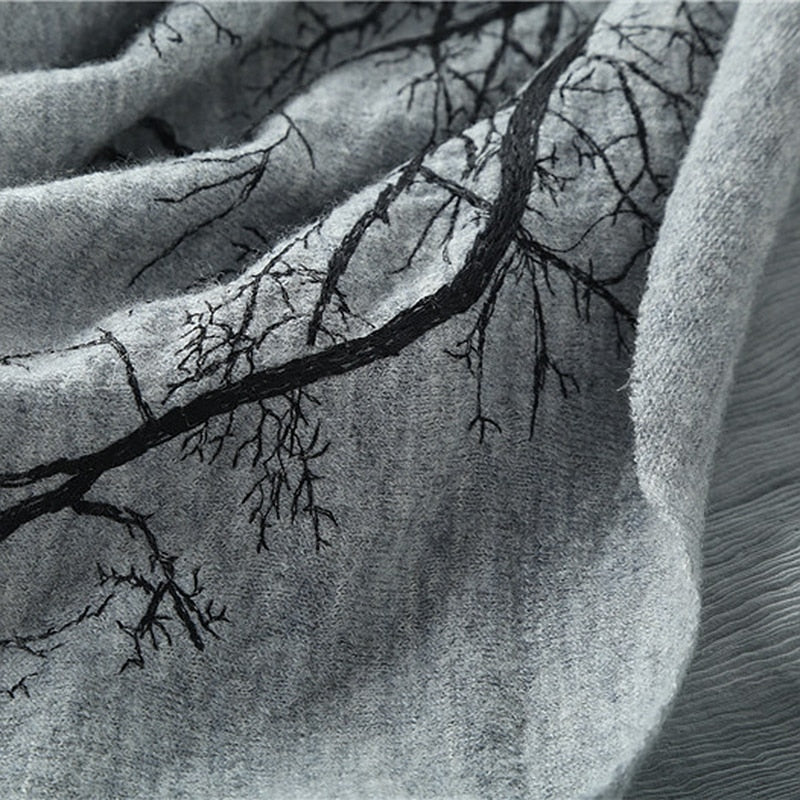 High-end Coat Women 100% Wool Patchwork 100% Silk Pattern Ruffled Collar Long Sleeves Pleated Elegant Style - LiveTrendsX