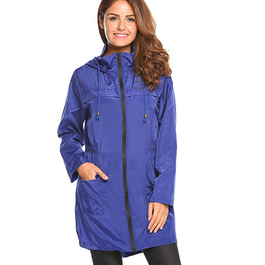 Polyester Women Raincoat Thickened Waterproof Rain Coat Women Clear Black Camping Waterproof Rainwear Rain Coats Suit - LiveTrendsX