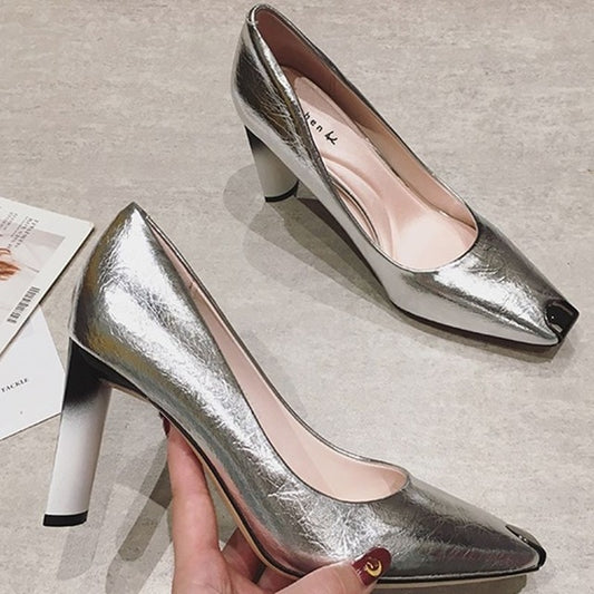 metal toe sexy high heels party women shoes high quality women high heel shoes office ladies shoes women heels - LiveTrendsX