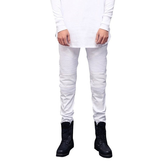 Men Jeans Biker Jeans Fashion Hiphop Skinny Jeans For Men Streetwear Hip Hop Stretch Hombre Slim Pants - LiveTrendsX