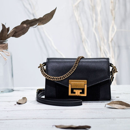 Fashion bag style women handbag luxury genuine leather flap cross body messenger bags lady Waist Packs - LiveTrendsX