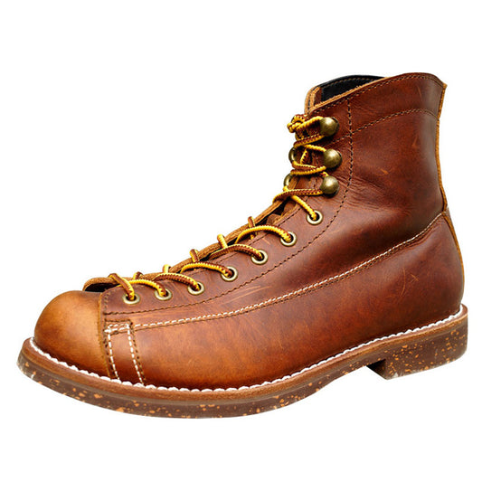 Spring New Top Quality Men Red Boots Fashion Genuine Leather Luxury Brand Wings Formal Ankle Boots Winter Motorcycle Boots - LiveTrendsX