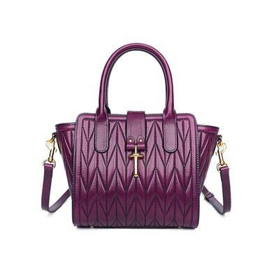 New Women Genuine Leather bags Fashion embossing bag cowhide women handbags big capacity tote women leather shoulder bag - LiveTrendsX