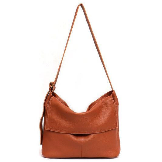 High Quality Italian Leather Messenger Bag Women Casual Flap Shoulder Bag Ladies Luxury Leather Handbag Femal Large Crossbody - LiveTrendsX