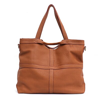 Genuine Leather Shoulder Bags Women Luxury Large Messenger Bag Ladies Soft Cow Leather Handbag Female Fashion Casual Big Tote - LiveTrendsX