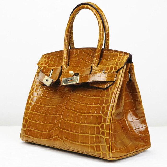 NEW Genuine Leather Women Handbags Luxury Designer Fashion Totes Crocodile pattern Messenger Bags Female Shoulder Crossbody Bags - LiveTrendsX