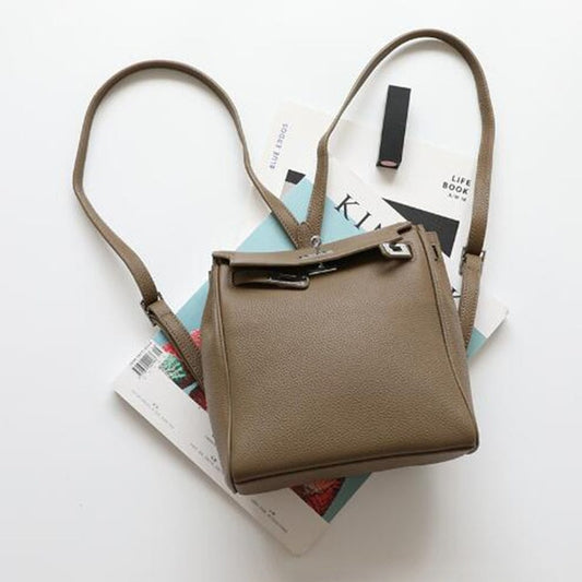 New Mini Backpack Genuine Leather Shoulder Bag For Girls Sac a Luxury Backpack Brand Small Bagpack Female Ladies School Backpack - LiveTrendsX